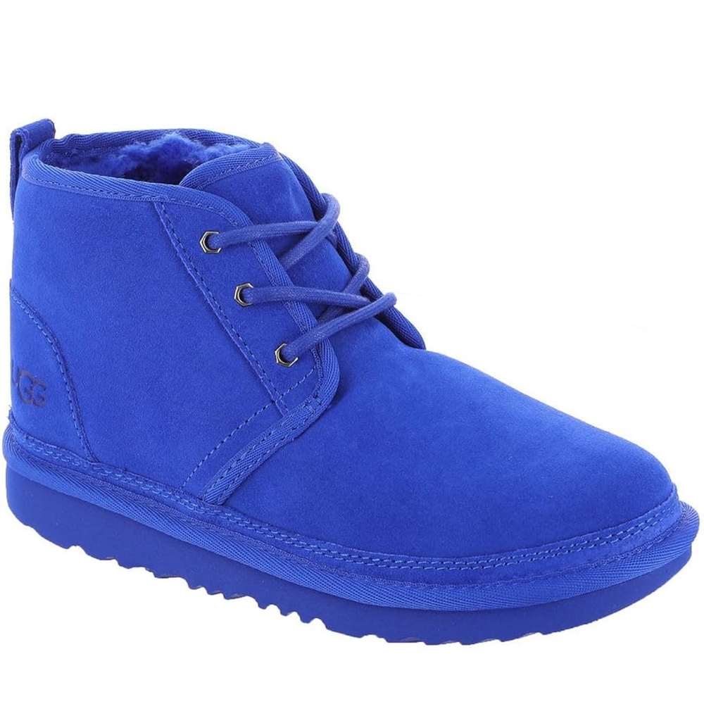 UGG kids size 3 Royal Blue Suede Neumel